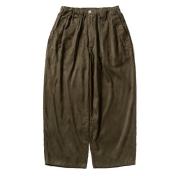 【TIGHTBOOTHPRODUCTION-タイトブースプロダクション】SUEDE BAGGY PANTS【OLV】